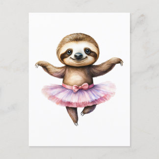 Cartes Pour Fêtes Annuelles Belle ballerine en paresse ballon