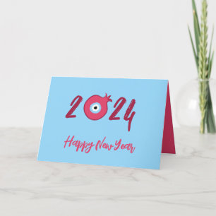 Cartes Pour Fêtes Annuelles Belle chance Charm grenade - Bonne année