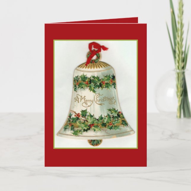 Cartes Pour Fêtes Annuelles Belle cloche de Noël (Devant)