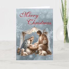 Cartes Pour Fêtes Annuelles Belle crèche Noël
