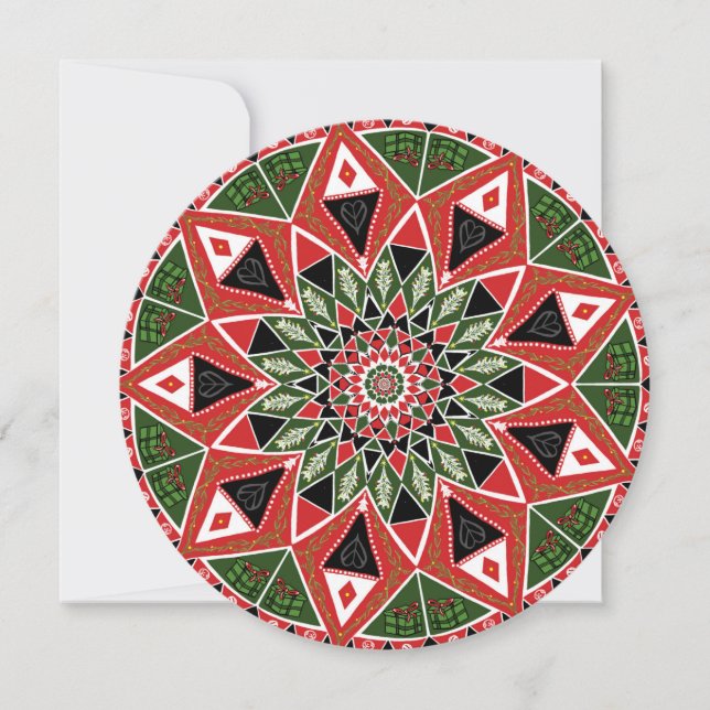 Cartes Pour Fêtes Annuelles Belle fête de Noël classique (Devant)