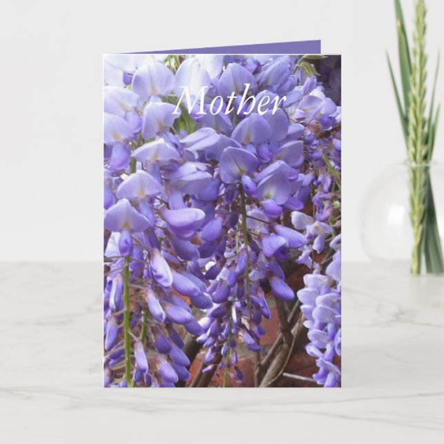 Cartes Pour Fêtes Annuelles Belle Fête des Mères de la Wisteria (Devant)