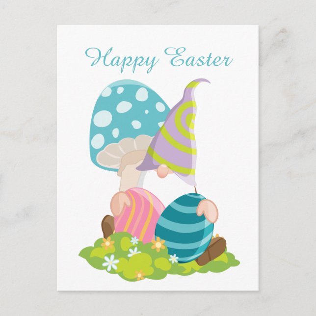 Cartes Pour Fêtes Annuelles Belle génome d'oeuf de Pâques (Devant)
