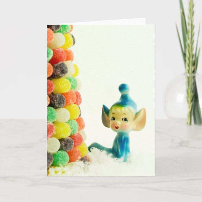 Cartes Pour Fêtes Annuelles Belle l'Elfe Pixie (Devant)