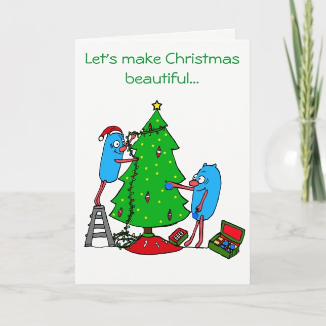 Cartes Pour Fêtes Annuelles Belle Noël pour les associations autistes (Devant)
