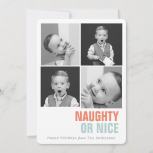 Cartes Pour Fêtes Annuelles Belle ou Nice Simple 4 Photos Vacances