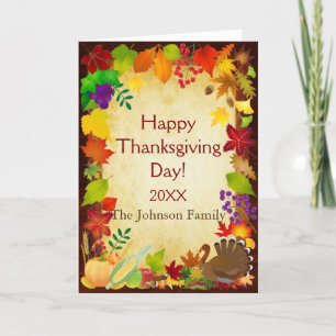Cartes Pour Fêtes Annuelles Belle récolte de Thanksgiving