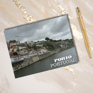 Cartes Pour Fêtes Annuelles Belle rivière Porto Portugal Photographie, Voyage