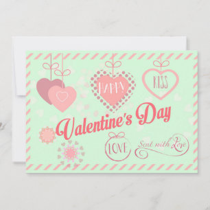Cartes Pour Fêtes Annuelles Belle Saint-Valentin Design moderne Bohème