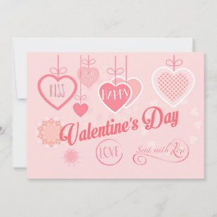 Cartes Pour Fêtes Annuelles Belle Saint Valentin Design moderne Boho
