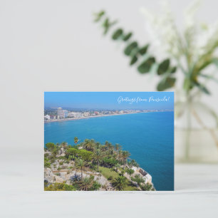 Cartes Pour Fêtes Annuelles Belle vue de Peniscola, voyage en Espagne
