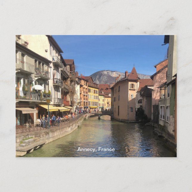 Cartes Pour Fêtes Annuelles Belle vue sur Annecy, France sur une (Devant)