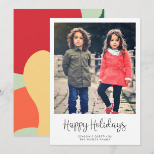 Cartes Pour Fêtes Annuelles Belle Whimsical Joyeuses Vacances Photo