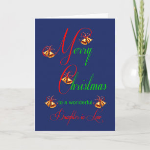 Cartes Pour Fêtes Annuelles Bells de Noël de la belle-fille