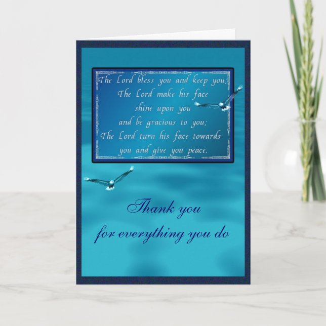 Cartes Pour Fêtes Annuelles Bénédiction Aaronique (Devant)