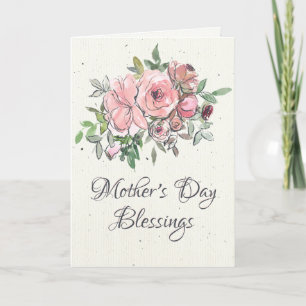 Cartes Pour Fêtes Annuelles Bénédiction de la fête des mères Bible Verse Flora