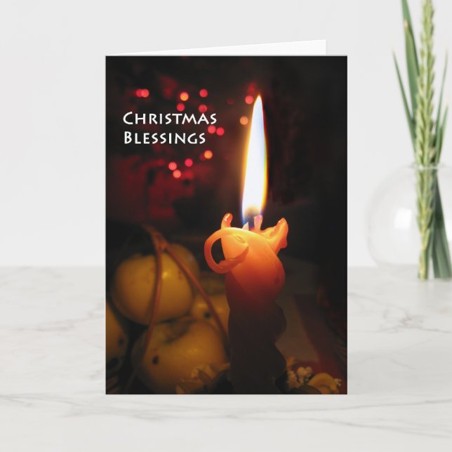 Cartes Pour Fêtes Annuelles Bénédiction de Noël (Devant)