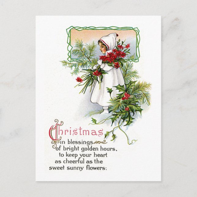 Cartes Pour Fêtes Annuelles Bénédiction de Noël (Devant)