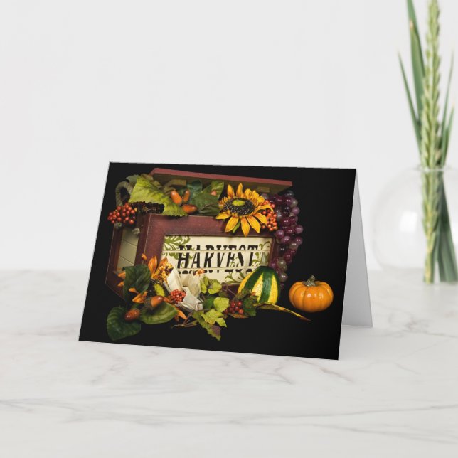 Cartes Pour Fêtes Annuelles Bénédiction de récoltes d'action de grâce (Devant)