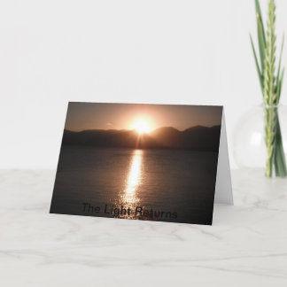 Cartes Pour Fêtes Annuelles Bénédiction de solstice d'hiver