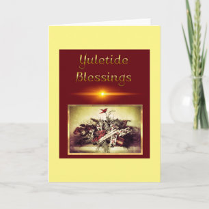 Cartes Pour Fêtes Annuelles Bénédiction de Yuletide