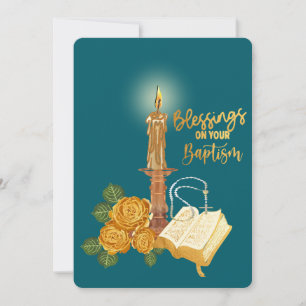Cartes Pour Fêtes Annuelles Bénédiction sur ton baptême