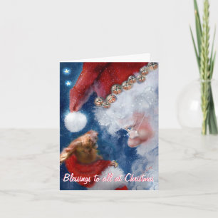 Cartes Pour Fêtes Annuelles Bénédictions de Noël à tous
