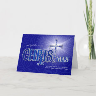 Cartes Pour Fêtes Annuelles Bénédictions de Noël religieuses en des temps non 