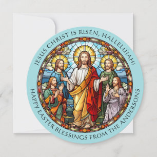 Cartes Pour Fêtes Annuelles Bénédictions de Pâques chrétiennes Jésus