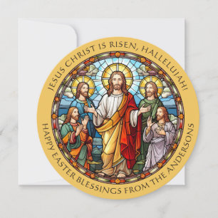 Cartes Pour Fêtes Annuelles Bénédictions de Pâques Jésus-Christ Religieux