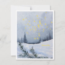 Béni soit ! aquarelle hiver