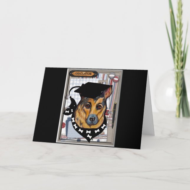 CARTES POUR FÊTES ANNUELLES BERGER ALLEMAND (Devant)