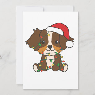 Cartes Pour Fêtes Annuelles Berger australien Animaux d'hiver de Noël