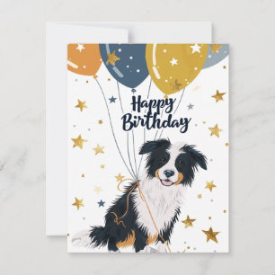 Cartes Pour Fêtes Annuelles Berger australien Joyeux anniversaire