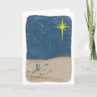 Cartes Pour Fêtes Annuelles Berger et l'étoile