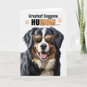 Cartes Pour Fêtes Annuelles Bernese Mountain Dog Greatest HuMOM Mother's Day