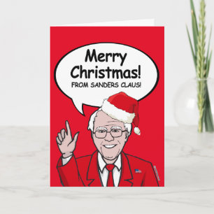 Cartes Pour Fêtes Annuelles Bernie Sanders Christmas - Sanders Claus - Me