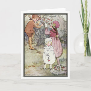 Cartes Pour Fêtes Annuelles Berries d'hiver par Anne Anderson