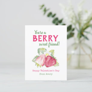 Cartes Pour Fêtes Annuelles Berry Sweet Kids Classroom Valentine's Cards