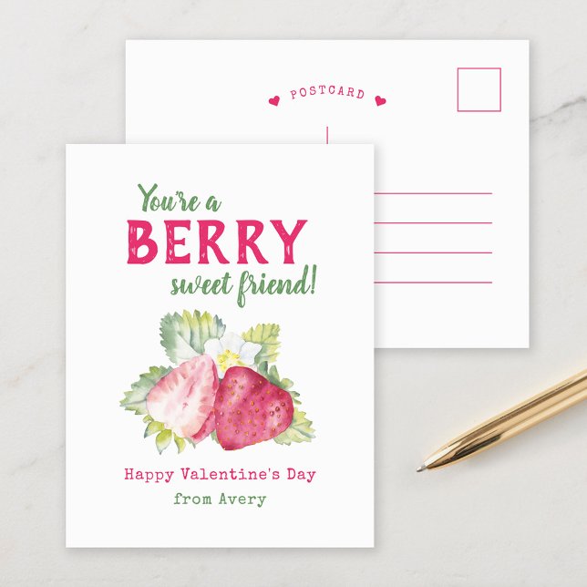 Cartes Pour Fêtes Annuelles Berry Sweet Kids Classroom Valentine's Cards (Créateur téléchargé)