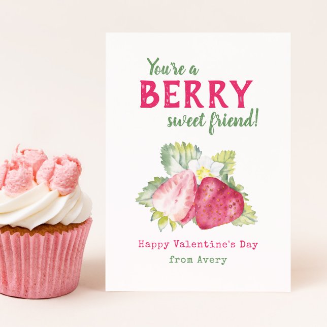 Cartes Pour Fêtes Annuelles Berry Sweet Kids Classroom Valentine's Cards (Créateur téléchargé)