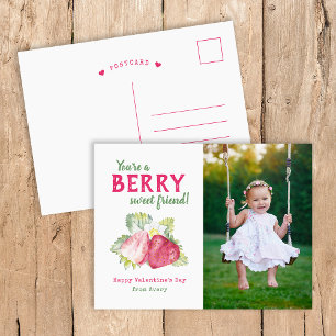 Cartes Pour Fêtes Annuelles Berry Sweet Kids Photo Saint Valentin
