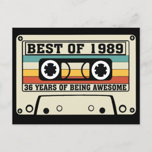 Cartes Pour Fêtes Annuelles Best of 1989 36 ans d'être génial
