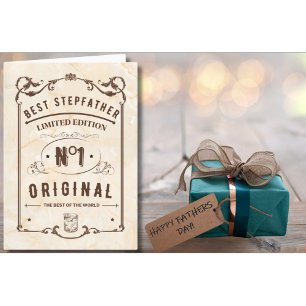 Cartes Pour Fêtes Annuelles Best Stepfather Limited Edition Fête des pères