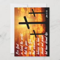 BIBLE TRENDY VERSE JOHN 3:16 CADEAU CHRÉTIEN