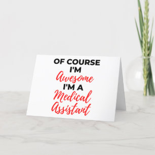 Cartes Pour Fêtes Annuelles Bien sûr que je suis génial Je suis un assistant M