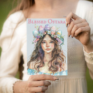 Cartes Pour Fêtes Annuelles Bienheureux Ostara Eostre Printemps Equinox