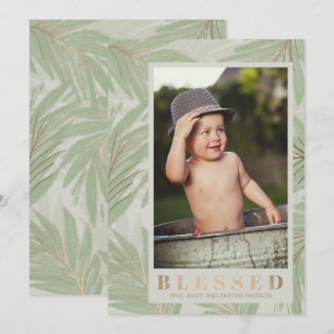 Cartes Pour Fêtes Annuelles Bienheureux Photo de Noël Tropical