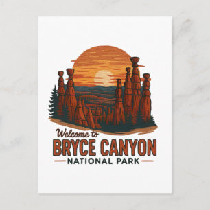 Cartes Pour Fêtes Annuelles Bienvenue à Embrodery Bryce Canyon National USA