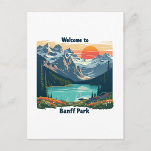 Cartes Pour Fêtes Annuelles Bienvenue au parc national du Canada Banff